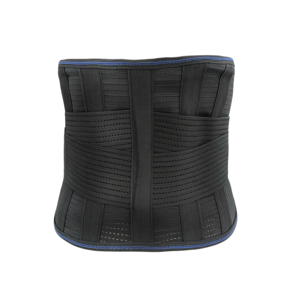 Comfortable skin-friendly, fishnet breathable fabric, double pressure design to fit the waist, built-in seven cartilage to disperse the force on the lumbar vertebrae