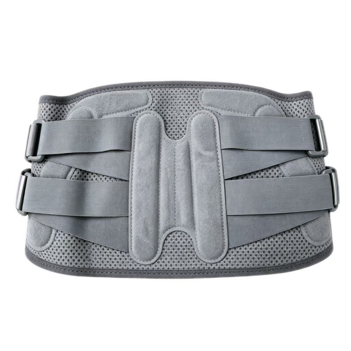 Lumbar fixator, double pressure design, make lumbar more stable, two curved memory plates, support lumbar stress, reduce lumbar pressure, high elastic breathable fabric, free tension, elastic and adjustable, suitable for all occasions in life