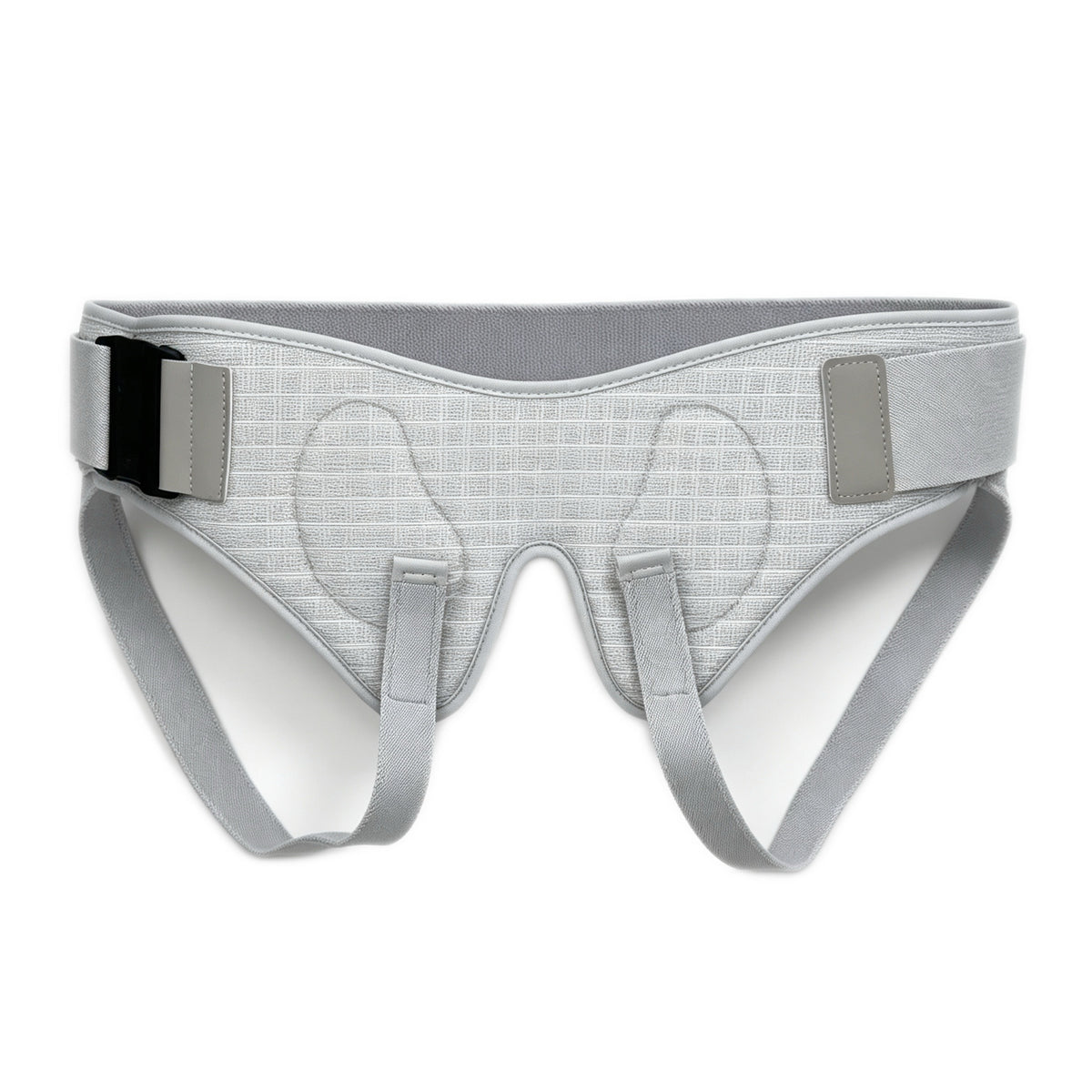 Inguinal hernia fixation band can be worn and removed by gently pressing the buckle, the elderly can also be easily operated, the elastic fixed band design, sitting for a long time will not slide, bilateral extrusion gasket
