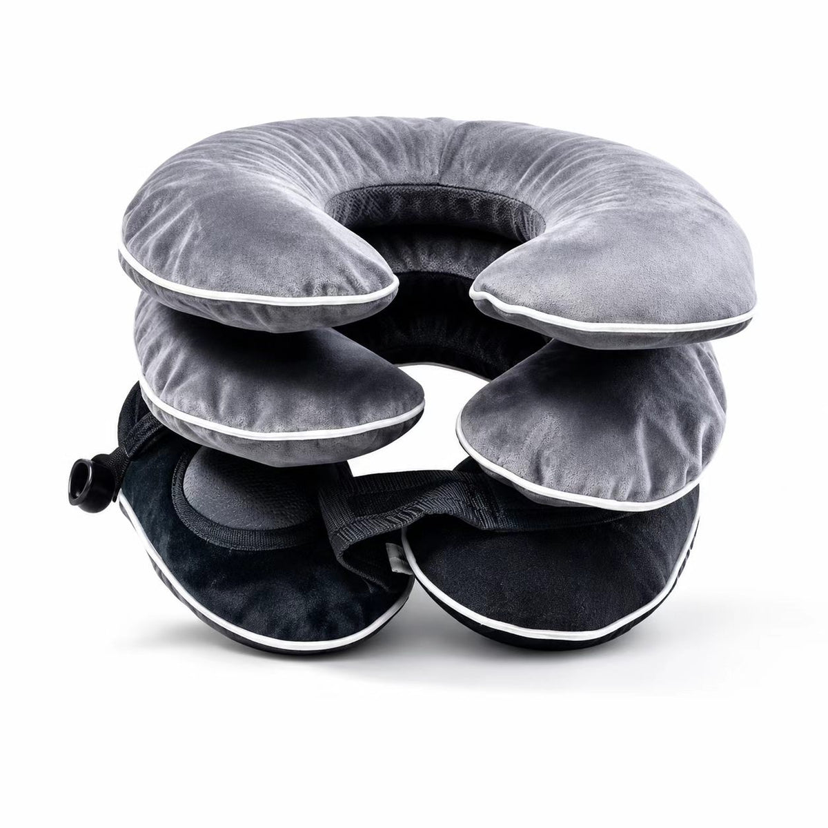 Cervical vertebra retractor, using air bag adjustment, pneumatic traction strong stretching, omni-directional support, more obvious effect, integrated inflatable pipe, lightweight, portable and non-inductive wear.