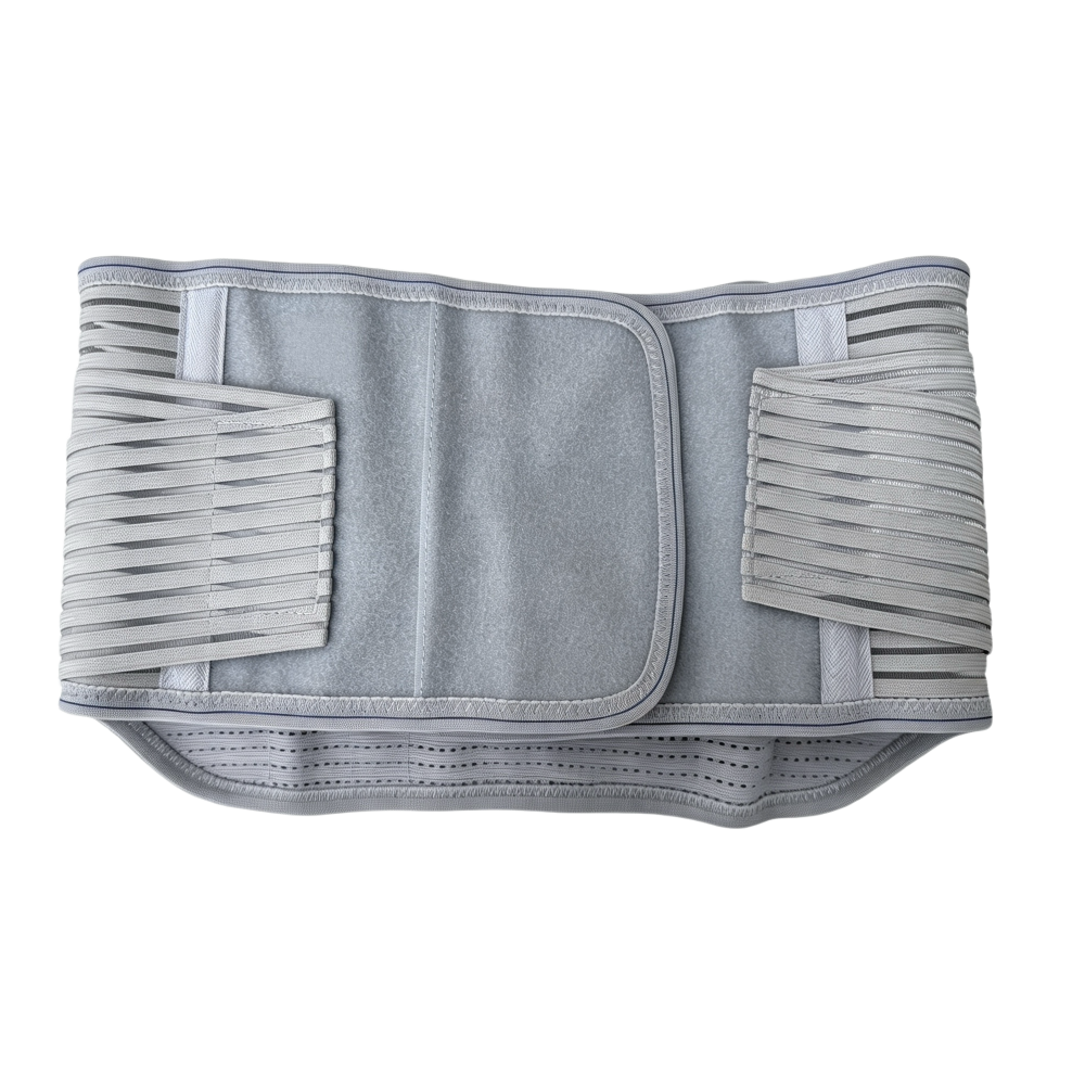 In line with ergonomic design, narrow front and wide back, fit human physiological curve, enhance support, light and thin mesh comfortable and breathable, five cartilage support, disperse waist pressure
