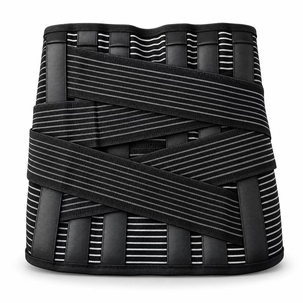 Fish fillet breathable belt, mesh breathable fabric, not hot for a long time, 6 support bars, firmly support lumbar vertebrae, 4 groups of strong fixation, 360-degree surrounding package, upgraded and broadened design, more comprehensive nursing