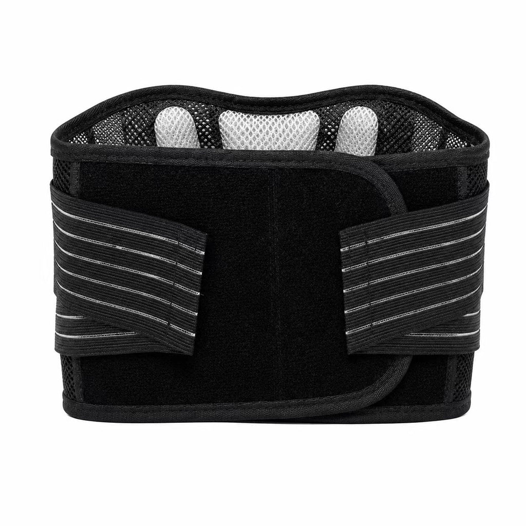 Breathable support belt, equipped with anti-skid particles, plus pelvic pad, fixed fit random movement without displacement, built-in soft and hard double support, balanced partial pressure to assist waist force