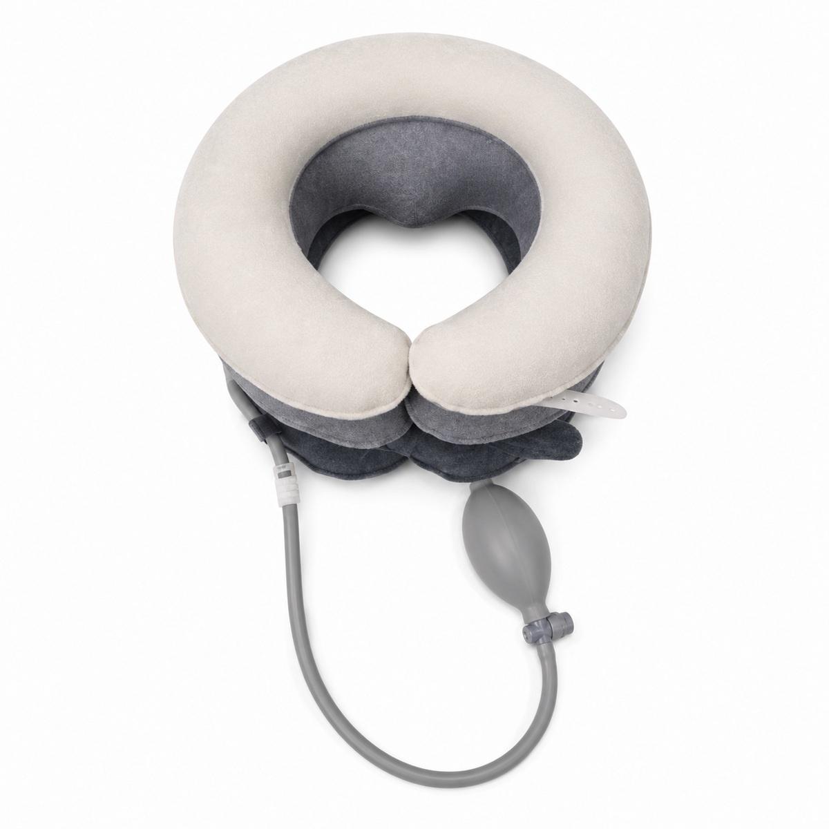 Cervical vertebra retractor, in line with ergonomic design, protruding the middle cervical vertebra, making the retractor fit to the cervical vertebra, playing the role of natural stretching, 360 °full surrounding prototype design, close to the whole neck