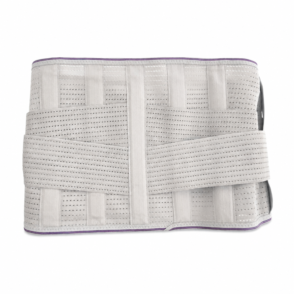 Five curved memory plates, traction fixed lumbar vertebrae, soft and hard suitable will not affect daily activities, add two elastic bands on the side, omni-directional fixed support, promote blood circulation, relieve waist discomfort