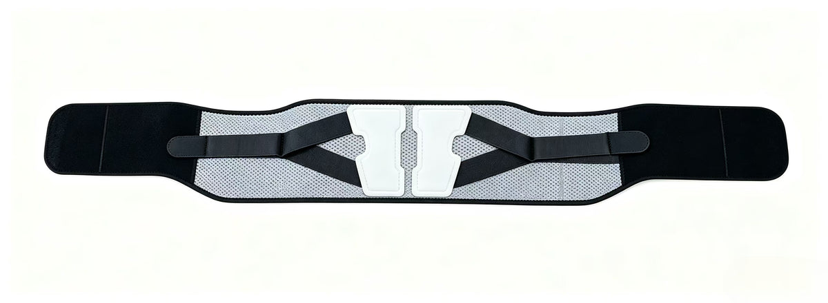 Male rib band, strong support and stable chest rib, built-in invisible guard plate, broadened protective design, effective relief of chest rib pain, high air permeability, more comfortable to wear