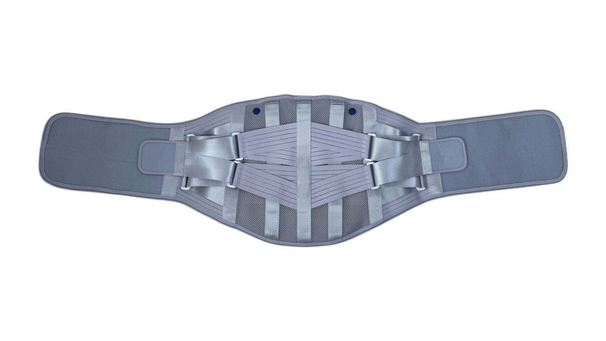 After fracture operation, heighten waist protection, 33cm enlarge protective surface, upgrade engineering support plate, support is more stable, S-shaped manganese steel wrap support, fit lumbar vertebrae to assist rehabilitation.