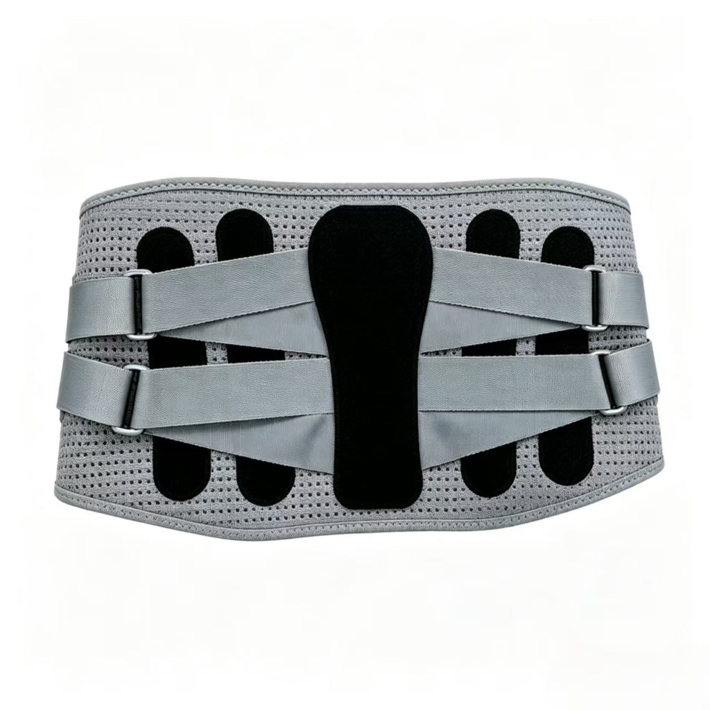 Paskyee Back Brace, Adjustable Knitted Support Belt for Lower Back Pain 7 Support Stays, Bionic System for herniated disc, sciatica, lumbar strain, scoliosis. Ergonomic, breathable, all-day wear.