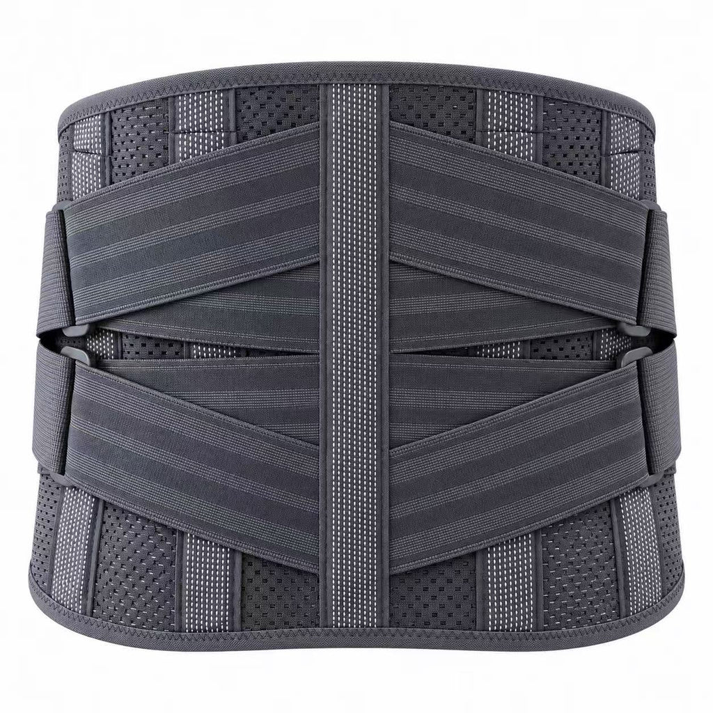 Bionic support cross-compression, two elastic belts on the side, all-round solid support, provide back support, reduce waist pressure