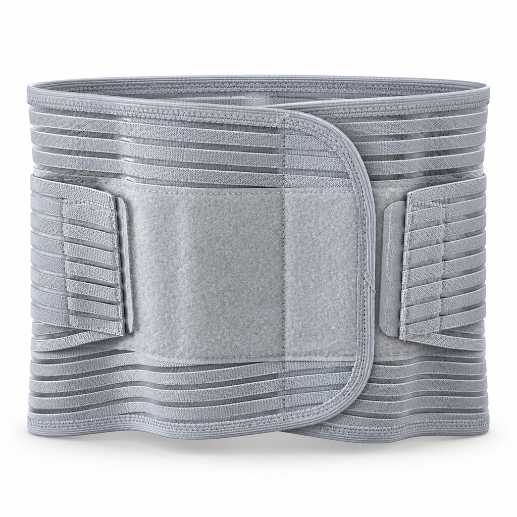 In line with ergonomic design, narrow front and wide back, fit human physiological curve, enhance support, light and thin mesh comfortable and breathable, five cartilage support, disperse waist pressure