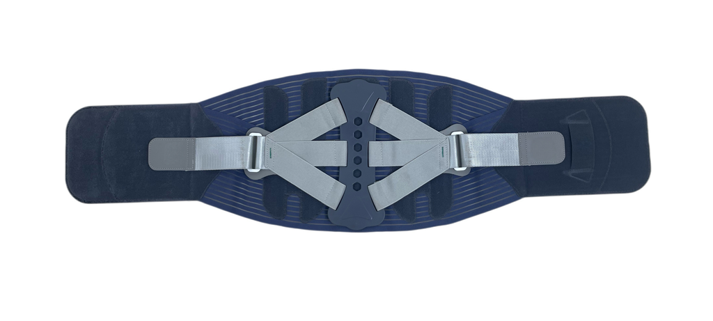 Upgrade external bionic vertebral support plate, moderate soft and hard, flexible, effectively alleviate lumbar injury, 5 broadened Radian steel plates, strong support is not easy to deform
