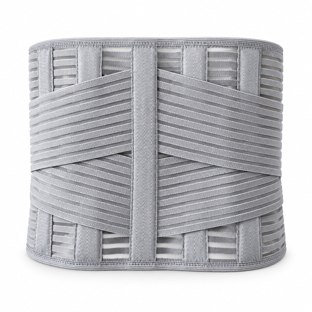 In line with ergonomic design, narrow front and wide back, fit human physiological curve, enhance support, light and thin mesh comfortable and breathable, five cartilage support, disperse waist pressure