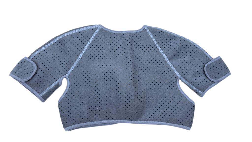 Heat preservation shoulder, shoulder, back and arm integrated hot compress, fast heating, layer by layer hot compress, 3D hot printing technology, better warmth effect, magnet maintenance, acupoint physiotherapy, 5-way adjustment, easy to wear
