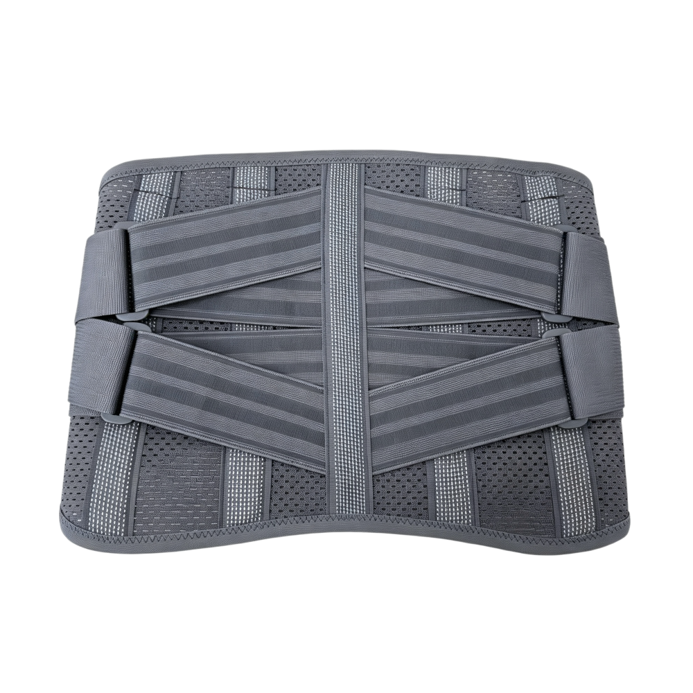Bionic support cross-compression, two elastic belts on the side, all-round solid support, provide back support, reduce waist pressure
